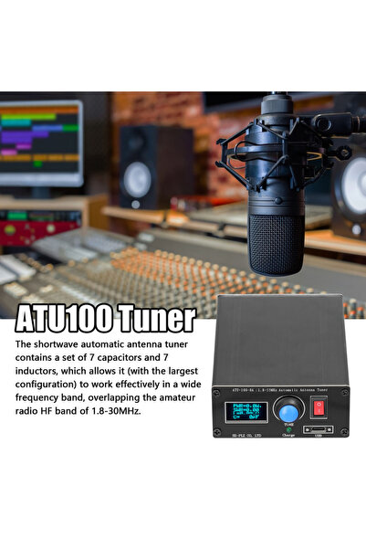 Choice موالف هوائي أوتوماتيكي صغير ATU-100-0A بتردد 1.8-55 ميجاهرتز، شاشة OLE...