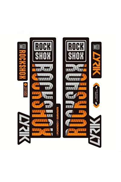 Choice3 مجموعة ملصقات دراجات فريدة من نوعها باللونين البرتقالي والأبيض "RkSho...