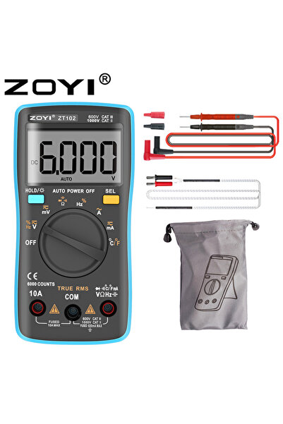 Choice RM102 ZOYI 102 Multimeter 6000 Count Backlight AC/DC Ammeter Voltmeter...