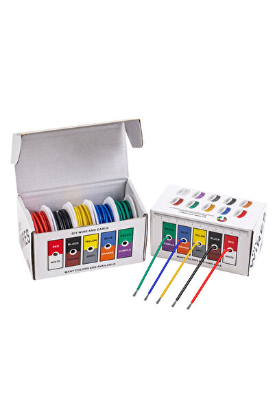 Choice21 26awg 5x10meter Color 1 10 Colors 16/18/20/22/24/26/28/30 Awg Flexib...