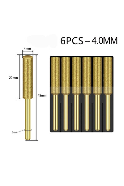 Choice مبرد سلسلة منشار G-S ذو رأس أسطواني 4-5.5 مم، مبرد حجري لشحذ سلسلة الم...