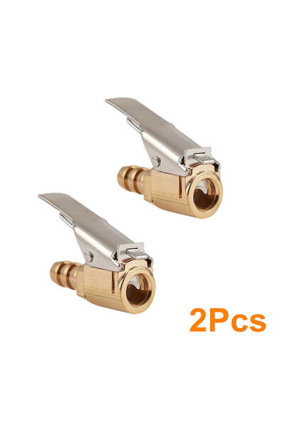 Choice قطعتان من صمام مضخة نفخ إطارات السيارات، موصل سريع التوصيل، محول بمشبك...