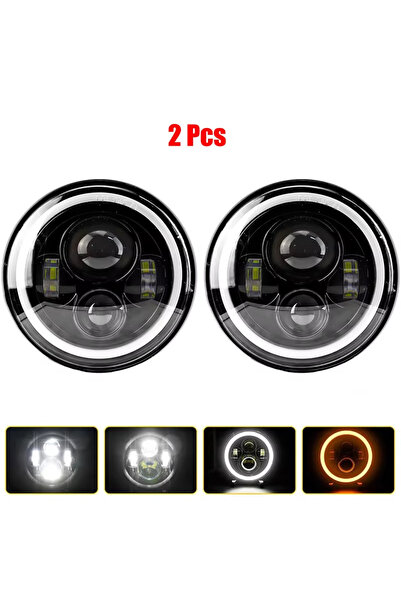 Choice 2 Pcs 7 Inch Motorcycle LED Headlight 6000K 60W For Jeep Wrangler JK T...