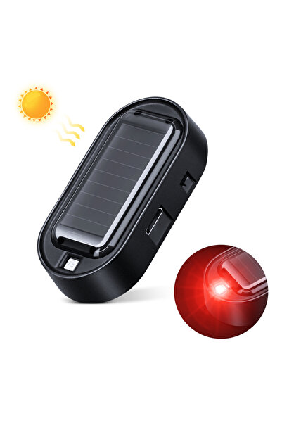 Choice1 black A Extractme Simulation Car Solar Anti-Theft Lights Car Simulati...