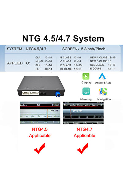 Choice1 نظام NTG 4.5 لسيارات مرسيدس بنز NTG4.5 5.0 A B C E CLA CLS GLA GLC GL...