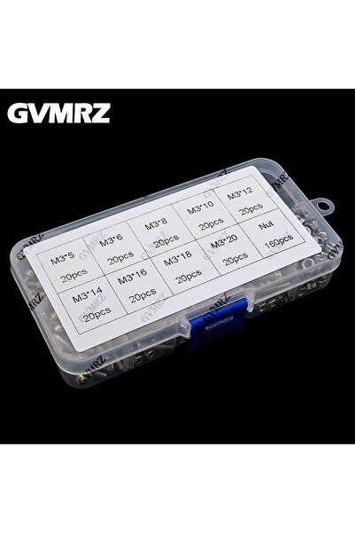 Choice 340 قطعة من براغي رأس زر سداسية الشكل من الفولاذ المقاوم للصدأ، بأحجام...