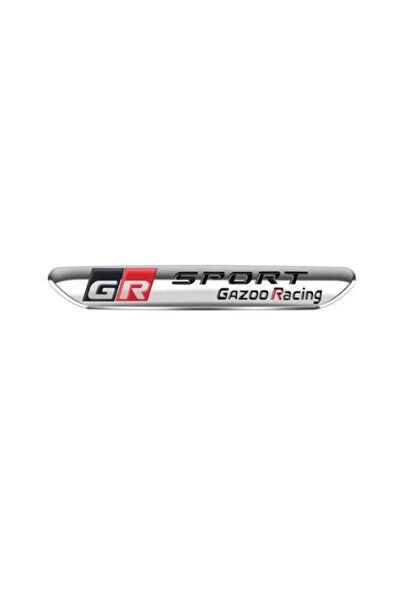 choice2 Silver 1PCS GR Sport GAZOO logo Racing Badge Metal Car Stickers Side ...