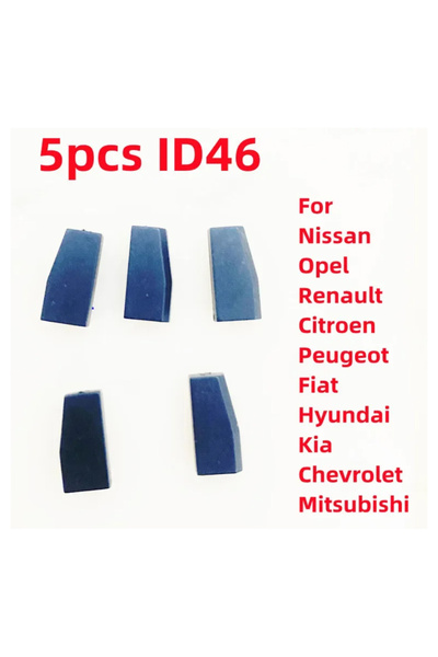 Choice1 5 قطع من أجهزة الإرسال والاستقبال للسيارات من نوع ID46، و5 قطع من رقا...