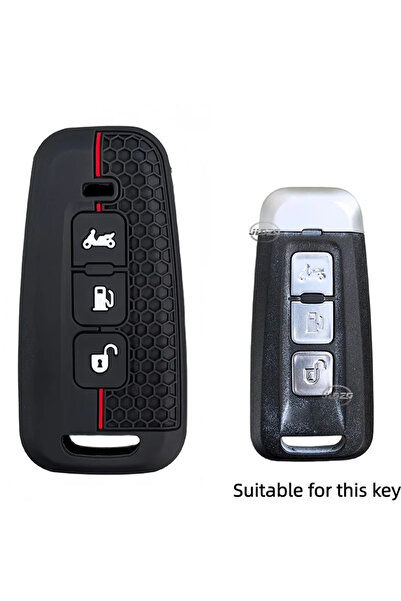 Choice black Motorcycle Key Case for Piaggio Beverly400 Beverly 400 Remote Pr...