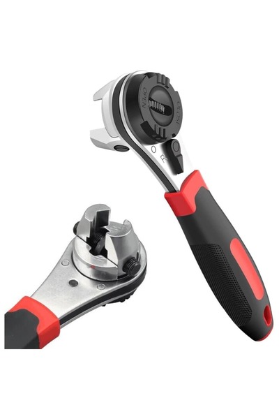 Choice طقم مفتاح ربط قابل للتعديل باللون الأسود للبراغي من 6 إلى 22 مم، طقم م...