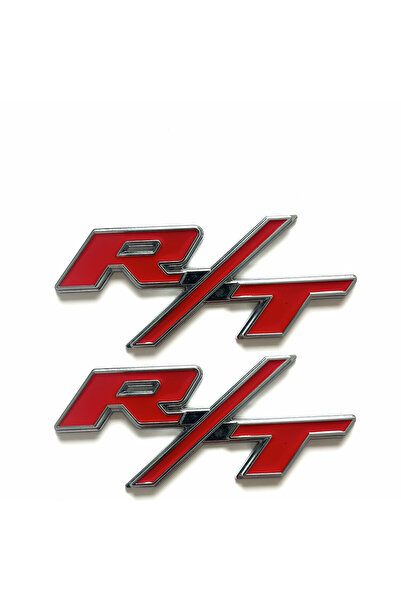 Choice silver red 2pc Car Stickers 3D R/T RT Letter For Dodge Renegade Carava...