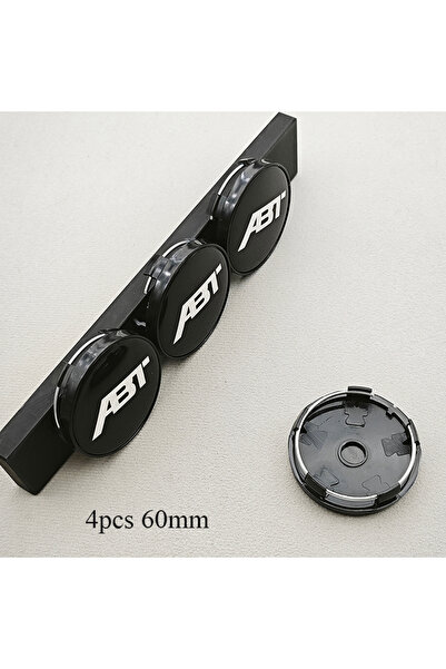 Choice1 أغطية مركزية لعجلات السيارة من ABT، 4 قطع، بشعار ABT، باللون الأسود، ...