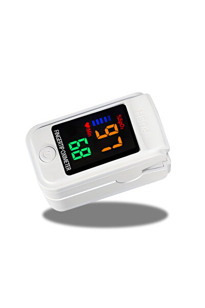 Choice جهاز قياس الأكسجين الرقمي المنزلي المزود بمشبك إصبع، أبيض اللون، مزود ...