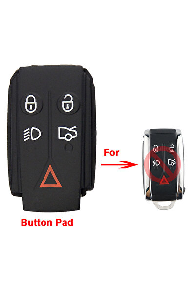 Choice1 Only Pad No Key Remote Car Key Shell Case Cover Fob For Jaguar XF X X...