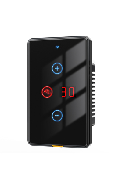 Choice سخان مياه أسود 20 أمبير 4000 واط، مزود بمفتاح ذكي يعمل بتقنية الواي فا...