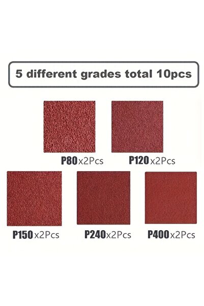 Choice ١٠ قطع من حزام صنفرة تلميع الخشب والمعادن، مقاس ٤٥٧ × ٧٥، بدرجات خشونة...