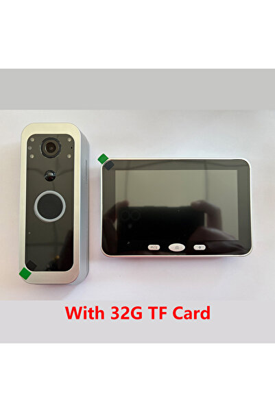 Choice3 جرس باب لاسلكي بالكامل من تويا سمارت لايف، لون فضي، سعة 32 جيجابايت، ...