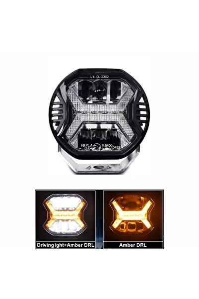 Choice1 قطعة واحدة من شريط إضاءة LED كهرماني مقاس 4 بوصات، معتمد من Emark، مص...