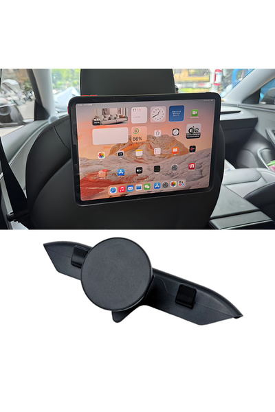 Choice حامل مغناطيسي أسود اللون للهاتف، مناسب لمقعد السيارة الخلفي لسيارة تسل...