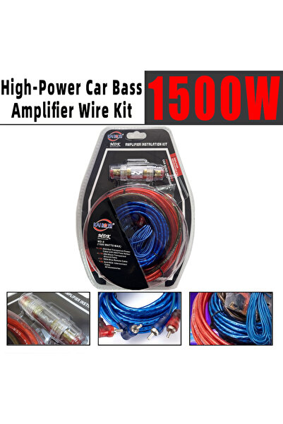 Choice 1500W High-Power Car Bass Amplifier Wire Kit with Fuse Control, Power,...