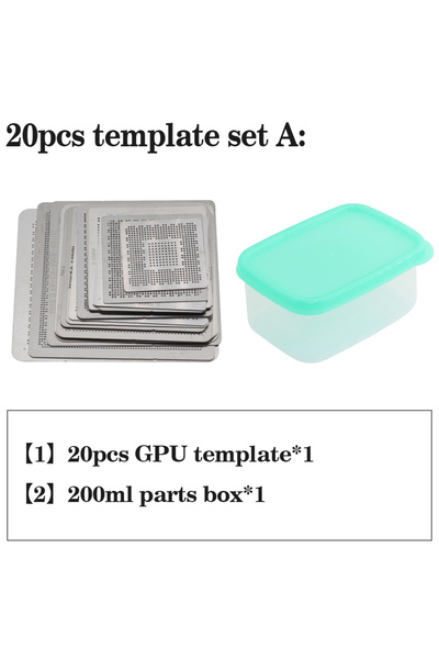 Choice مجموعة قوالب مكونة من 20 قطعة، قالب أساسي لبطاقة رسومات الكمبيوتر المح...