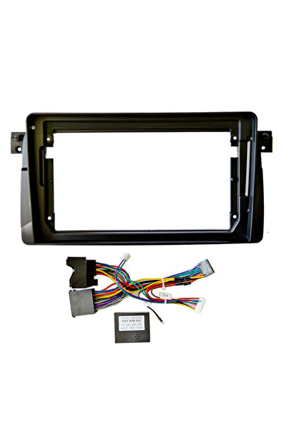 Choice WHITE 9 inch Frame 2 Din Car Radio Fascia for BMW E46 M3 318/320/325/3...