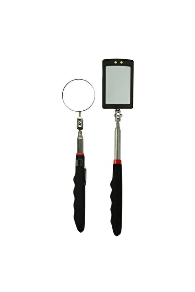 Choice8 2 type Mirror 360° Inspection Mirror LED Light Extend Telescopic Insp...