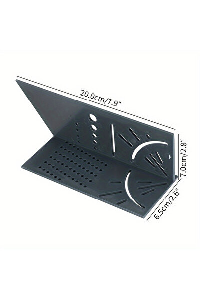 Choice1 مسطرة قياس مقاسات النجارة من سبيكة رمادية، مسطرة تخطيط نجار بزاوية 45...