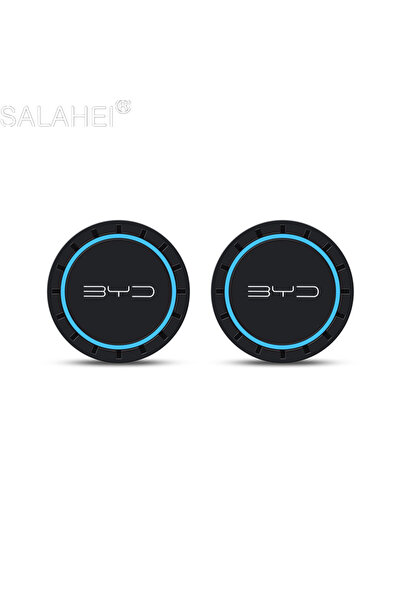 Choice 2pc-blue 2PC Silicone Car Coaster Water Cup Anti-slip Pad For BYD Tang...