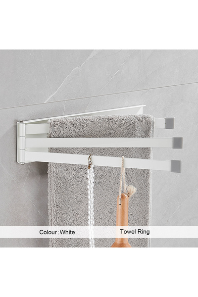 Choice1 White Hand Towel Ring Self Adhesive Bathroom Kitchen Towel Hand Towel...