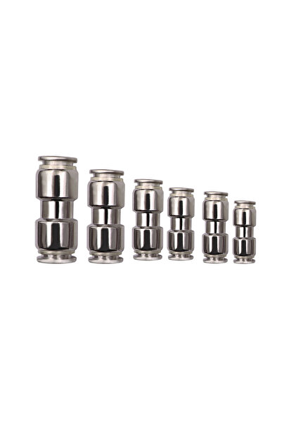 Choice WHITE 6PCS Steel titanium Pneumatic Hose Fitting 6.7-12.7mm Metal Quic...