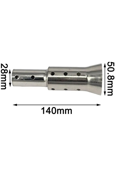 Choice1 قطعة واحدة - أنبوب كاتم صوت عادم دراجة نارية عالمي 51 مم قابل للإزالة...