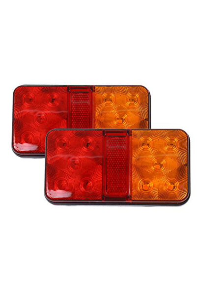 Choice Red 10 LED Rear Tail Lights Lamps For Lorry Truck Trailer Caravan Bus ...