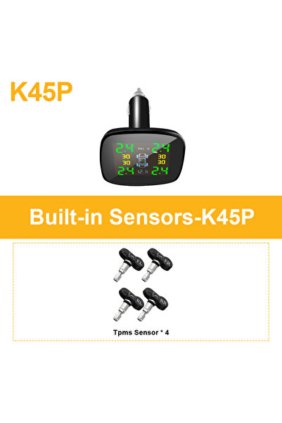 Choice1 K45P-Built-in Sensor TPMS Tire pressure and Temperature Alarm Monitor...