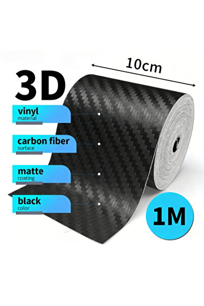 Choice 10CMx1M 1 Roll 3D Carbon Fiber Car Door Edge Protector PVC Waterproof ...