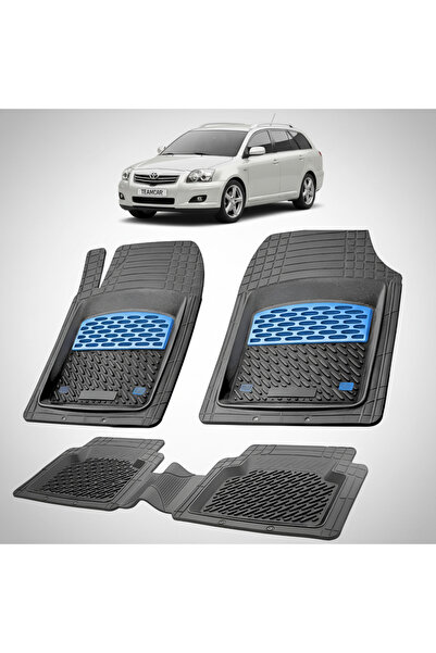 TEAMCAR Πατάκια δαπέδου συμβατά με Toyota Avensis T250 Estate 2006-2008 | Μπλε