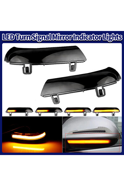 Choice قطعتان من مصابيح LED بيضاء ديناميكيّة إشارة الانعطاف بتقنية كانبوس لسي...