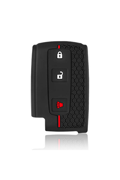 Choice Red Line Silicone Car Key Fob Cover Case Shell Set for TOYOTA Corolla ...