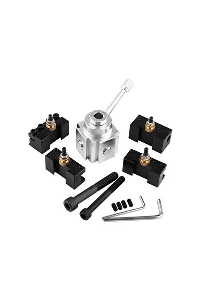 Choice 1set Lathe Tool Holder Set of Aluminum Alloy Mini Lathe Tool Post and ...