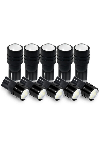 Choice1 10PCS 2/10PCS T10 W5W 168 2835 Lens LED Signal Light Bulbs 12V Powerf...