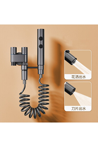 Choice4 بخاخ بيديه يدوي رمادي داكن، طقم بخاخ بيديه للحمام من الفولاذ المقاوم ...