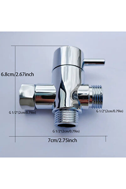 Choice 3 Way Three-Way Shower Shunt Valve - Easy Install Diverter Valve Water...