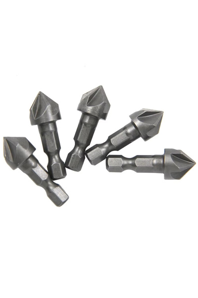 Choice مجموعة مثقاب غاطس بخمس شفرات، ساق سداسية 1/2 بوصة، 5 قطع، 12.5 مم، لتو...