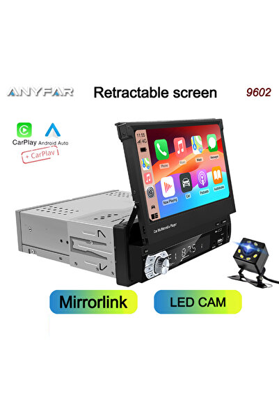 Choice راديو سيارة بشاشة لمس عالية الدقة مقاس 7 بوصات قابلة للطي، يدعم نظامي ...