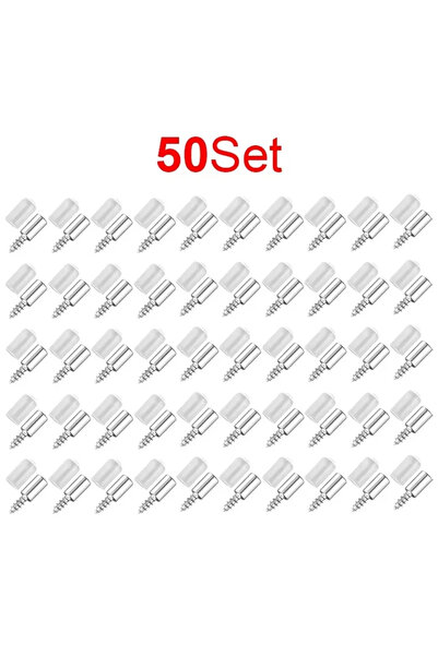 Choice مجموعة من 50 قطعة من براغي التثبيت الذاتي المتقاطعة مع غلاف لدعم الصفا...