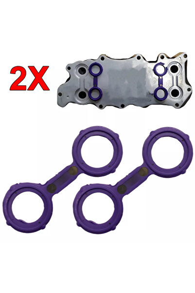 Choice طقم مانع تسرب مبرد زيت محرك مرسيدس بنز OM642 (قطعتان، رقم القطعة الأصل...