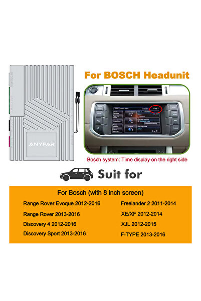 Choice1 وحدة رأس بوش اللاسلكية كاربلاي وأندرويد أوتو لسيارات لاند روفر وجاكوا...