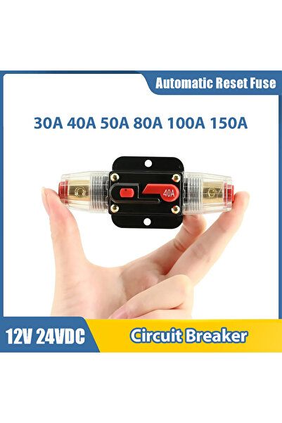Choice1 100A 12V/24V DC Insurance Resettable Fuse Circuit Breaker Audio Ampli...