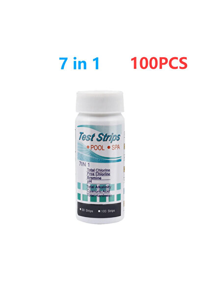 choice2 7 in 1 100pcs 50/100PCS Water Quality Test Strip Multipurpose 7 in 1 ...
