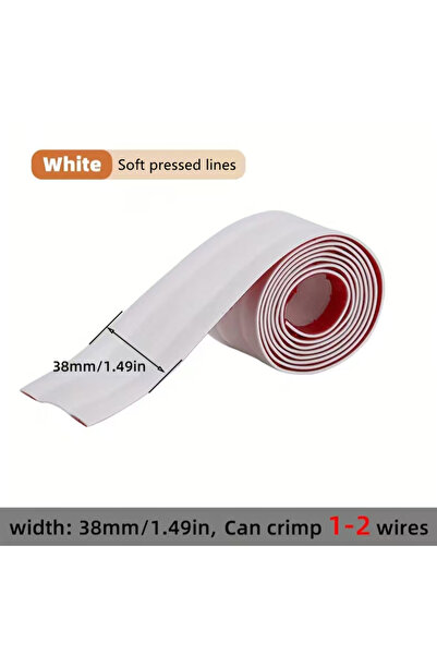 Choice6 15M White 3.8cm 15M Self-Adhesive Electric Wire Decorative Slot PVC W...
